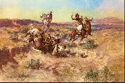Charles M Russell The Broken Rope china oil painting artist
